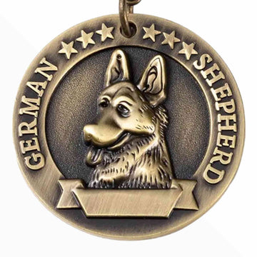 Medalion Ciobanesc German, personalizare gratuita, nume si telefon