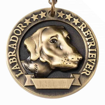 Medalion Labrador Retriever, personalizare gratuita, nume si telefon