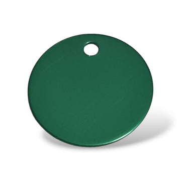 Medalion mic din aluminiu in forma de cerc, VERDE