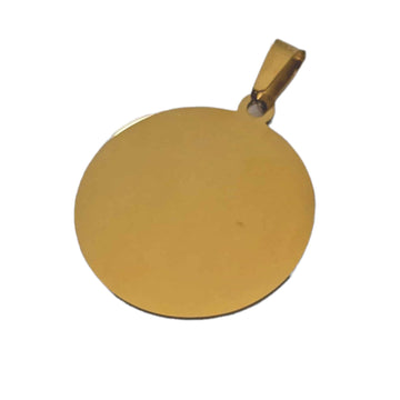 Medalion personalizat din Inox, CERC AURIU
