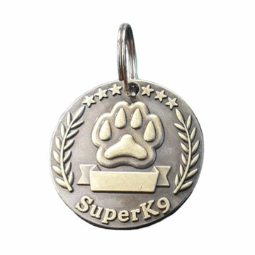 Medalion catei personalizabil cu date la alegere, SuperK9
