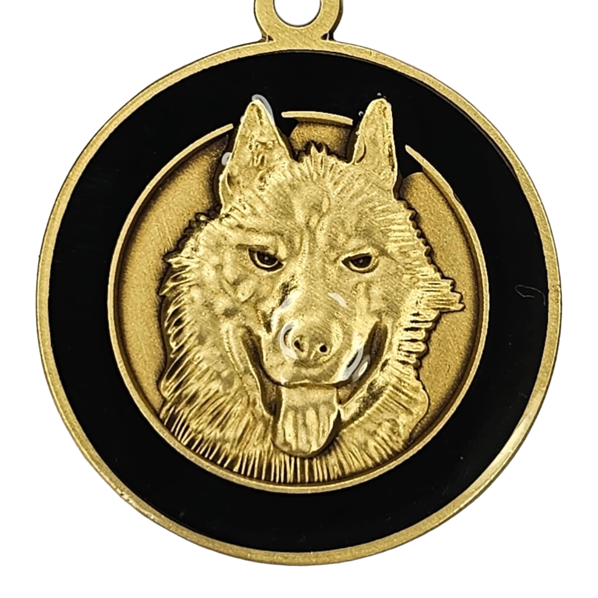 Medalion Husky/Malamut, personalizare gratuita, din alama